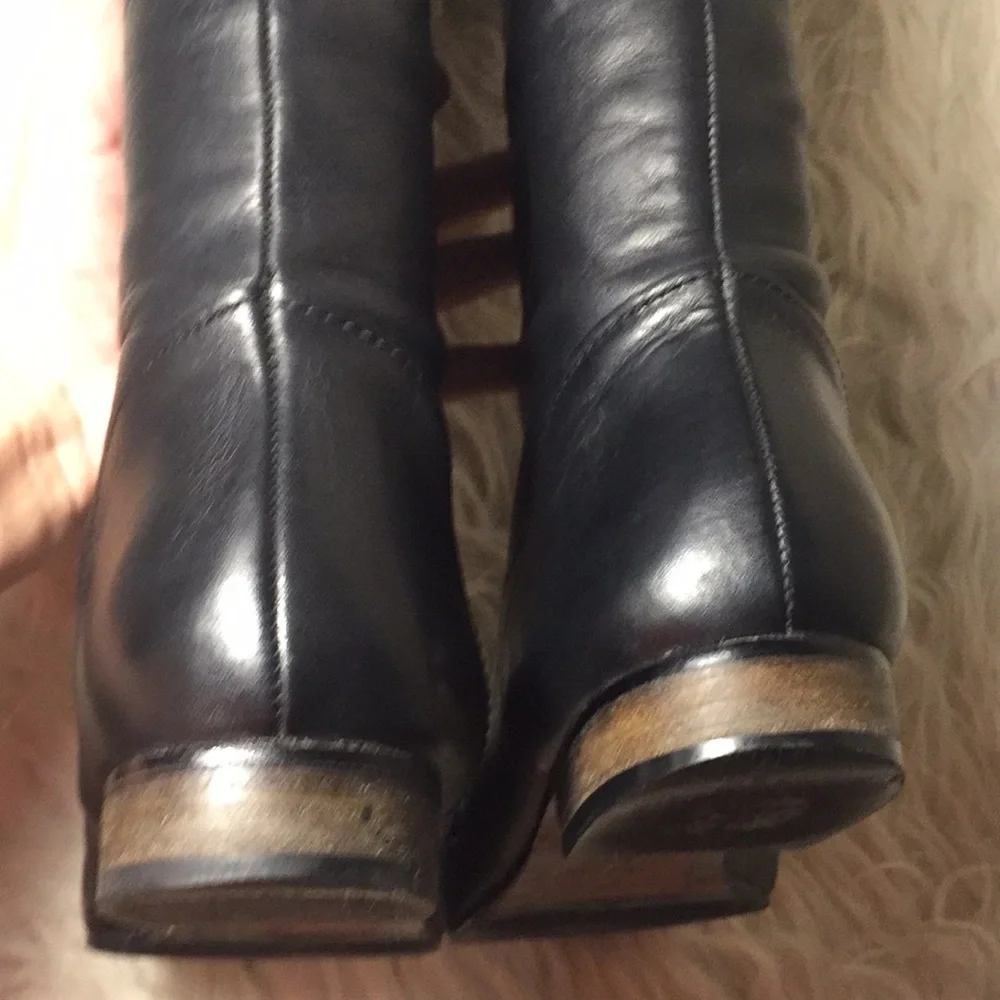 Coach Benita leather riding boots